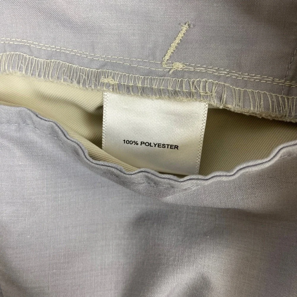 Peter Millar Mens 38 Beige Performance Wicking Golf Shorts Good Solid Khaki Flaw
